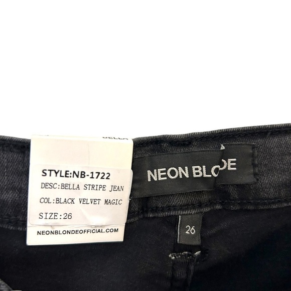 NEON Blonde Bella Stripe Jean - Picture 9 of 12